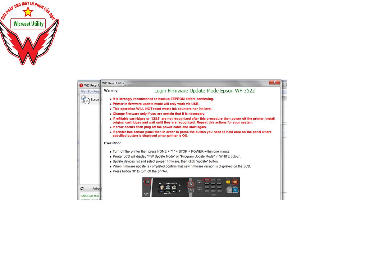 Key Firmware May In Epson WF-3522 Step 3